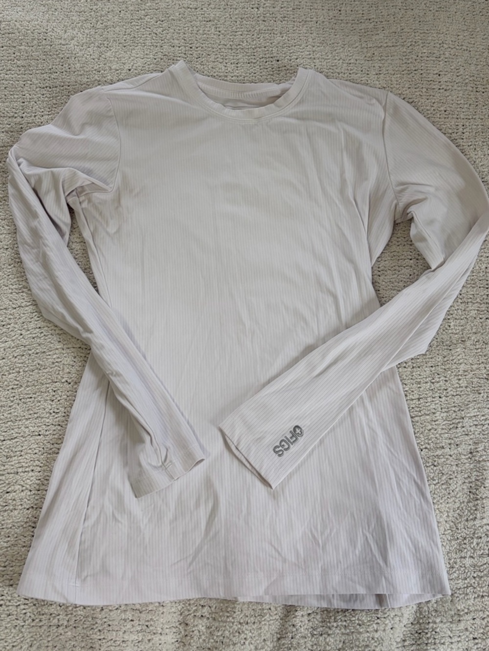 White Ribbed - Longsleeve Underscrub